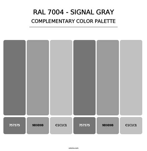 Ral 7004 Signal Gray Color Palettes