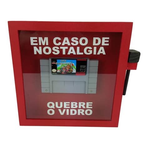 Quadro Decorativo Em Caso De Nostalgia Quebre O Vidro M Kart