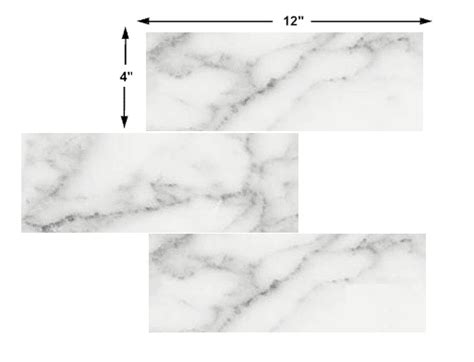 Carrara Venato Marble Honed 4x12 Subway Floor And Wall Tile