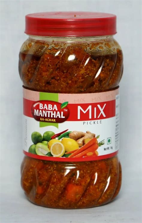 Spicy Mix Pickle Packaging Size 1kg Packaging Type Plastic Jar At