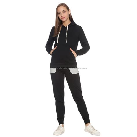 Custom Color Combination Streetwear Jogging Suit Womens Color Matching