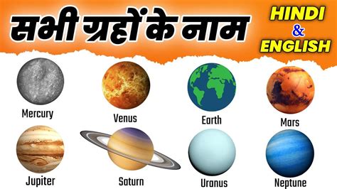 Planets Name In English And Hindi