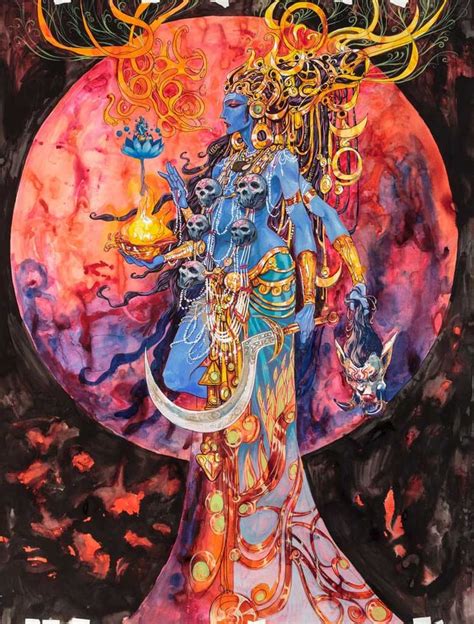 Kali Goddess of Time | Kali goddess, Goddess art, Hindu art