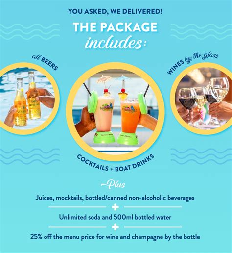 MAS Islander drink package information released. - Margaritaville at ...