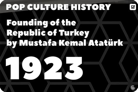 Founding of the Republic of Turkey by Mustafa Kemal Atatürk