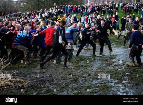 Ashbourne shrovetide football hi-res stock photography and images - Alamy