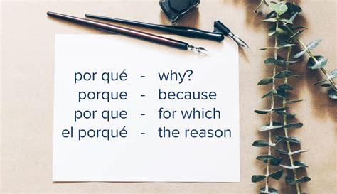 Porque Vs Por Que Whats The Difference Mondly Blog