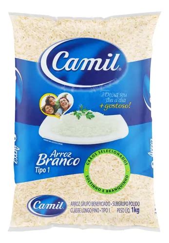 Arroz Branco Tipo 1 Camil Pacote 1kg