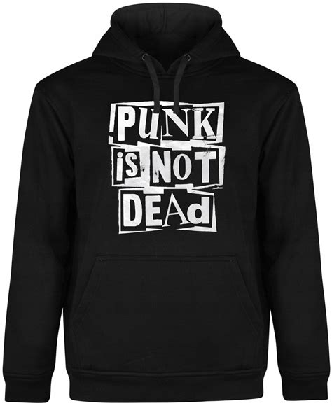 BLUZA MĘSKA Z KAPTUREM PUNK NOT DEAD PUNKS ROCK METAL CZARNA R 3XL A123