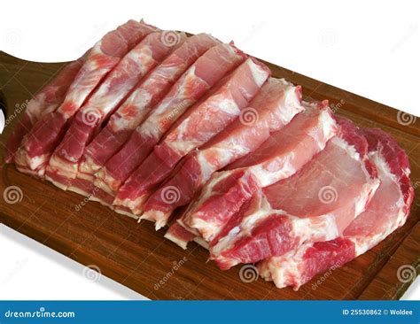 Fresh Pork Meat Stock Photo Image Of Group Portion 25530862