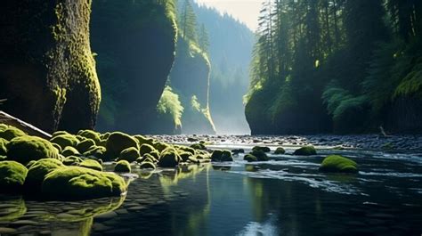 Premium Photo Punch Bowl Fall Along The Eagle Creek Trail In Ore