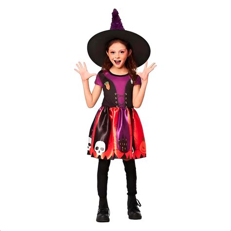 Fantasia Halloween Bruxa Infantil pra Criança Menina