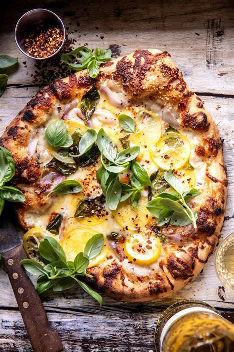 3 Cheese Lemon Basil Pizza. - RecipeAddictive.com