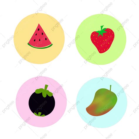 Tropical Fruit Clipart Transparent Background Sticker Of Tropical