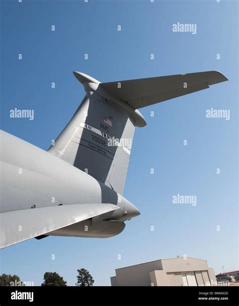 The t-tail of a U.S. Air Force C-5M Super Galaxy, Sep. 22, 2017, Travis ...