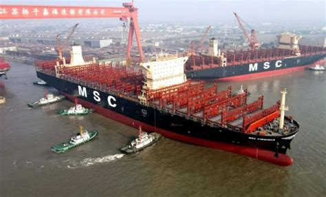 Msc Takes Delivery Of Second Lng Powered Containership In China Lng Prime