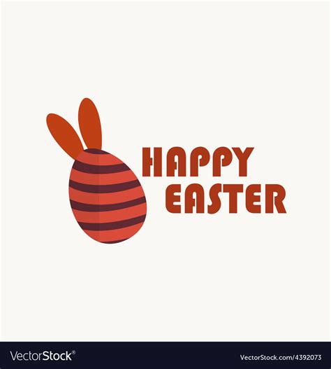 Happy Easter Cards With Egg Royalty Free Vector Image