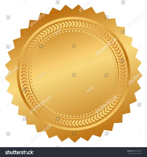 Vector Seal Certificate Stock Vector (Royalty Free) 208760017 ...