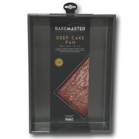 Bakemaster Deep Cake Pan Rectangular Kitchen Mojo