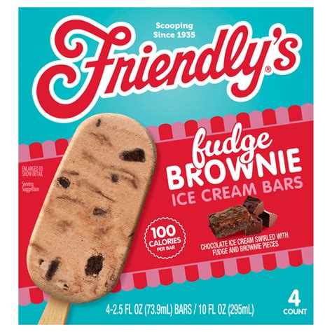 Save on Friendly's Fudge Brownie Ice Cream Bars - 4 ct Order Online ...