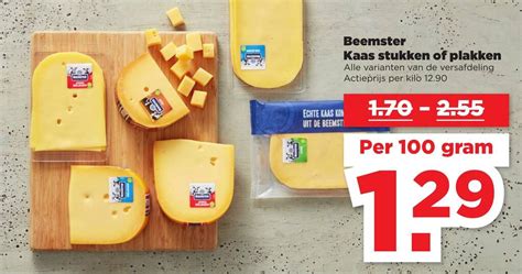 Beemster Kaas Stukken Of Plakken Per 100 Gram Aanbieding Bij PLUS