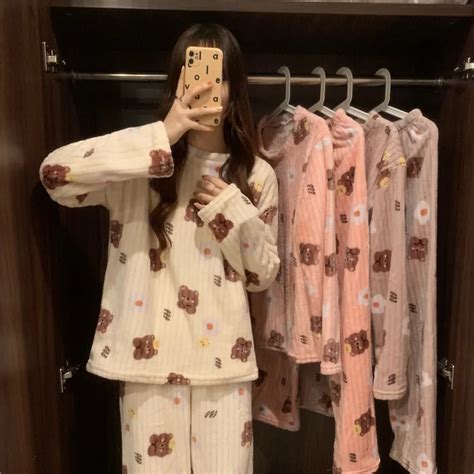 Conjunto De Pijama C Lido Para Mujer Ropa De Dormir Suave Con Estampado