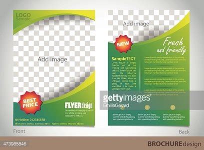 Brochure Design Template. Proportionally For A4 Size Stock Vector ...