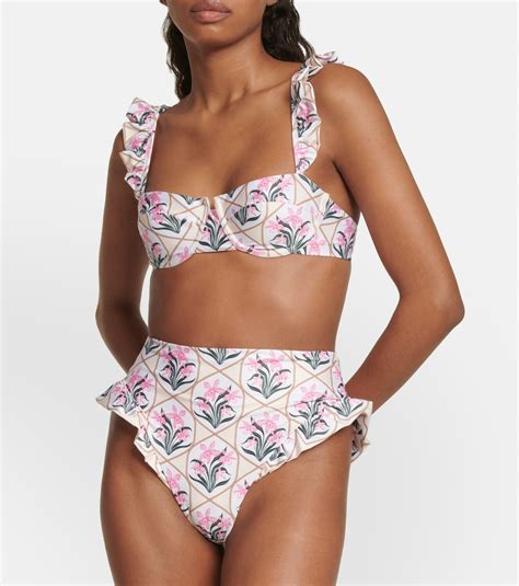 Agua By Agua Bendita Jengibre Orquidea Floral Bikini Bottoms Agua By