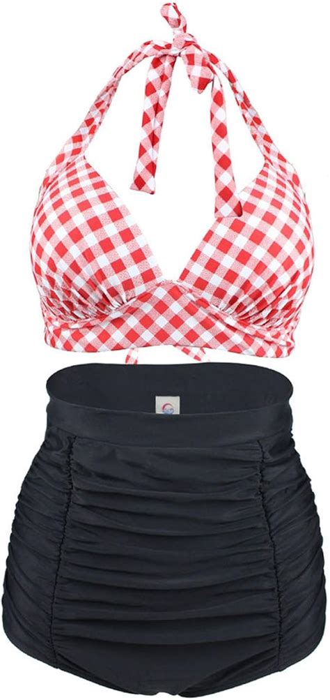 Vintage Bikini Retro Bikini High Waisted Swimsuits