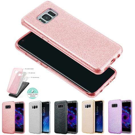 Glitter Case For Samsung Galaxy S8 Plus Case 3 Layer Sparkle Bling