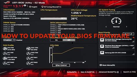 How To Update Motherboard Bios Youtube