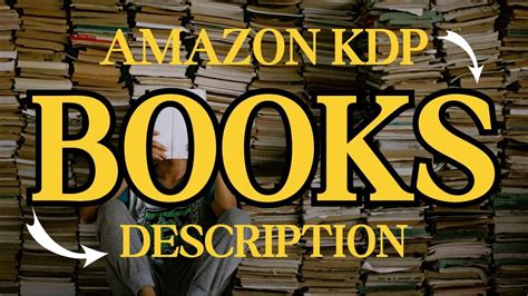 How To Write A Book Description Amazon Book Description Youtube