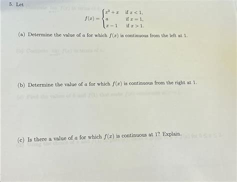 Solved Letf X X X If X A Determine Chegg