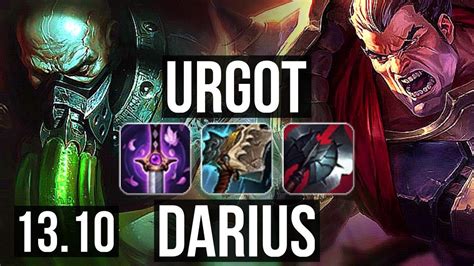 Urgot Vs Darius Top Solo Kills Legendary K Mastery