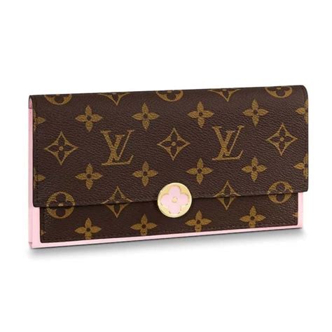 Louis Vuitton Lv Women Flore Wallet In Monogram Coated Canvas And Calf Leather Lulux