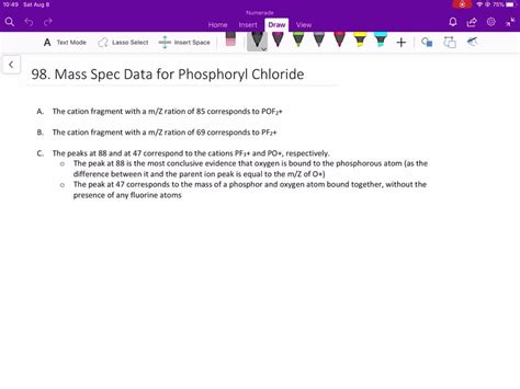 Solved A Predict The Values Of M Z And The Structures Of The Most Abundant Fragments You