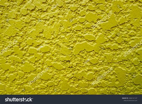 Bright Yellow Textured Wall Background Stock Photo 1606141147