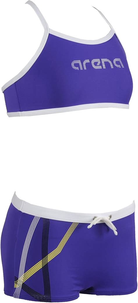 arena Mädchen Bikini Lamit bright violet white Amazon de Bekleidung