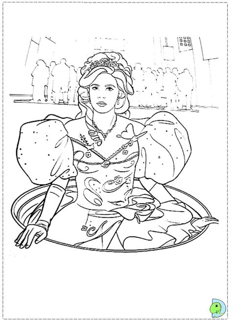 Enchanted Coloring Page Princess Giselle Coloring Page