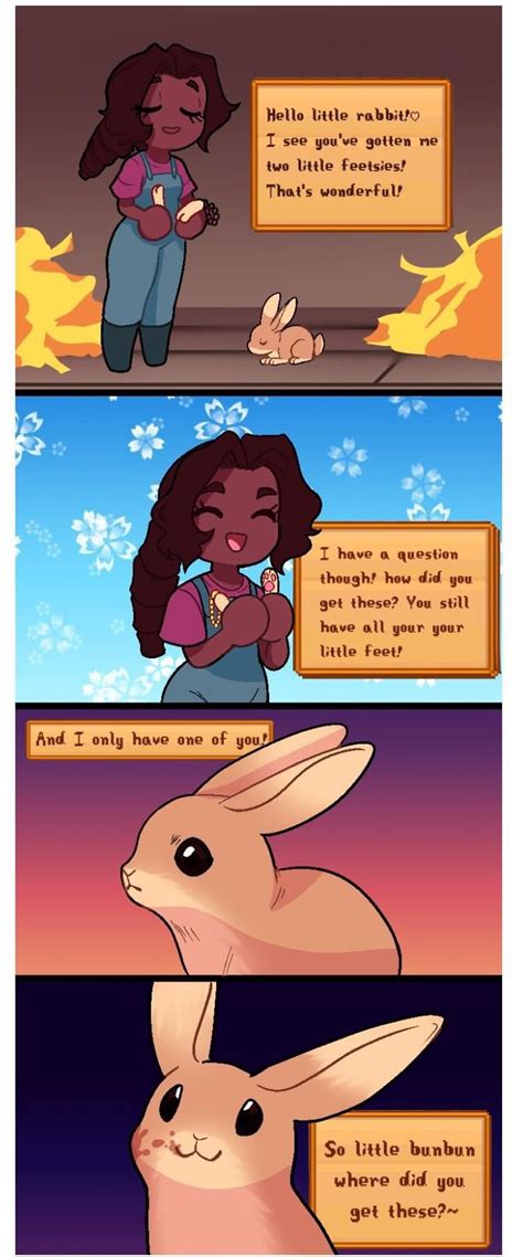 Now I Know Why The Wild Rabbits Run Away From Me R Stardewvalley