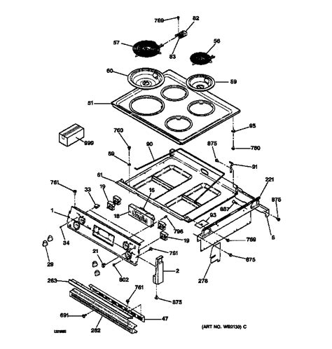 Basic Parts Diagram Electric Stove