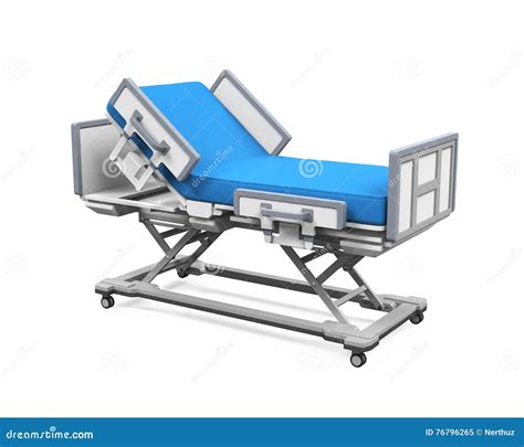 Hospital Bed Isolated stock illustration. Illustration of paramedic ...