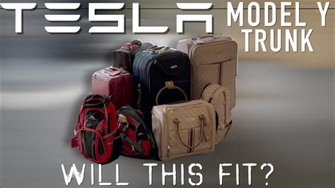 Can A Tesla Model Y Fit All This Luggage Youtube