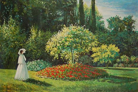 Quadro Jeanne Marguerite Lecadre In Giardino Di Monet Falso D Autore