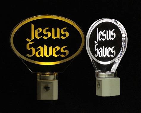 Jesus Saves Night Light