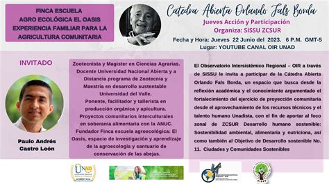 El OIR De Las Regiones UNAD On Twitter ElOIRdelaRegion Invita A