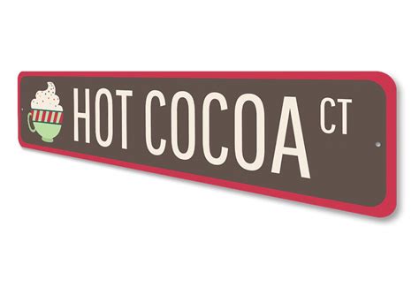 Hot Cocoa Sign Hot Drinks Hot Chocolate Sign Sign For Etsy