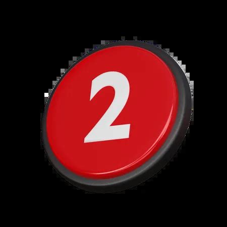 Free Number 02 3D Icon - Free Download Sign & Symbols 3D Icons | IconScout