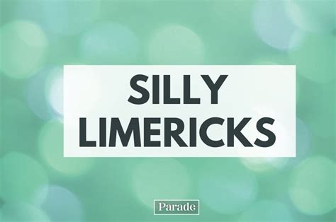 75 Funny Limericks - Limerick Examples You'll Love | Limerick funny ...