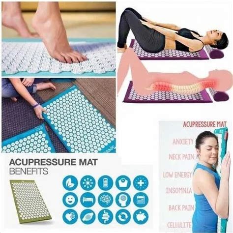 Rubber Acupressure Nail Mat Without Pillow Multicolour For Home At